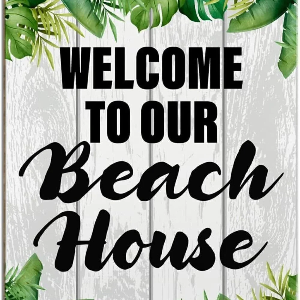 Welcome to our beach house Wall Decor / BRAND NEW - SEALED